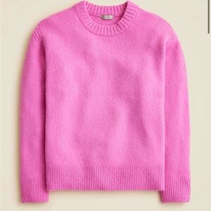 J. Crew Vibrant Pink Crew Neck Sweater